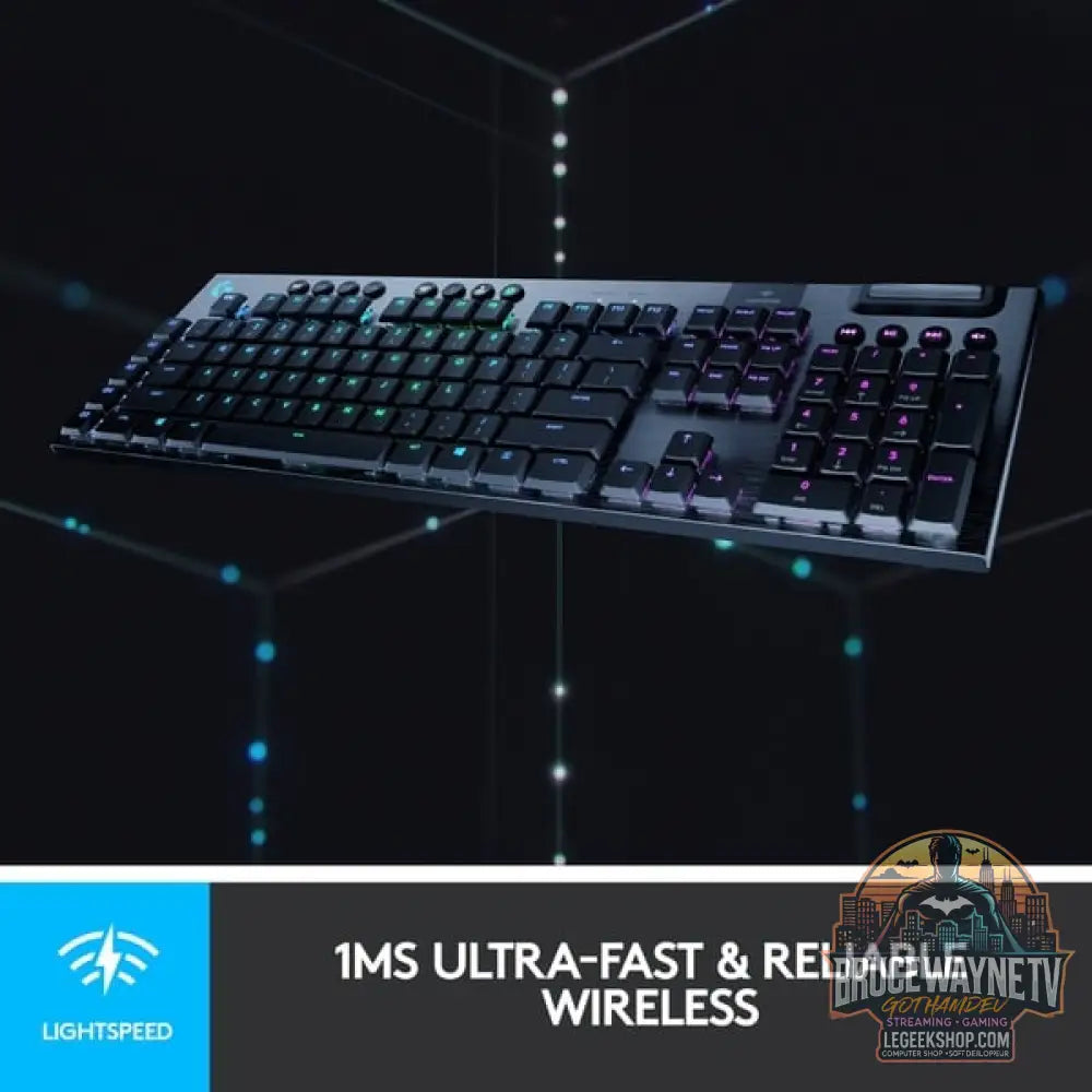 Logitech G915 LIGHTSPEED, clavier gaming - vue 3