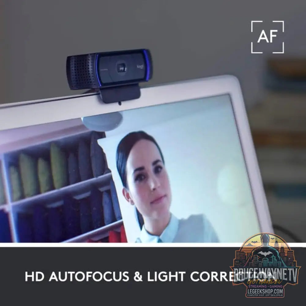 Logitech HD Pro, webcam C920 - Logitech - vue 3