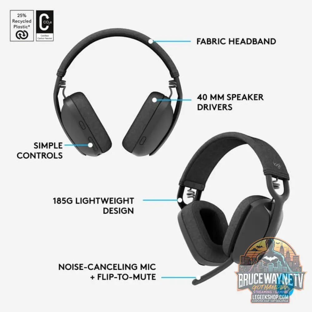 Logitech Zone Vibe 100, Headset - vue 7