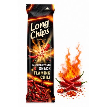 Long Chips Faming Chili 75 Gr x 20