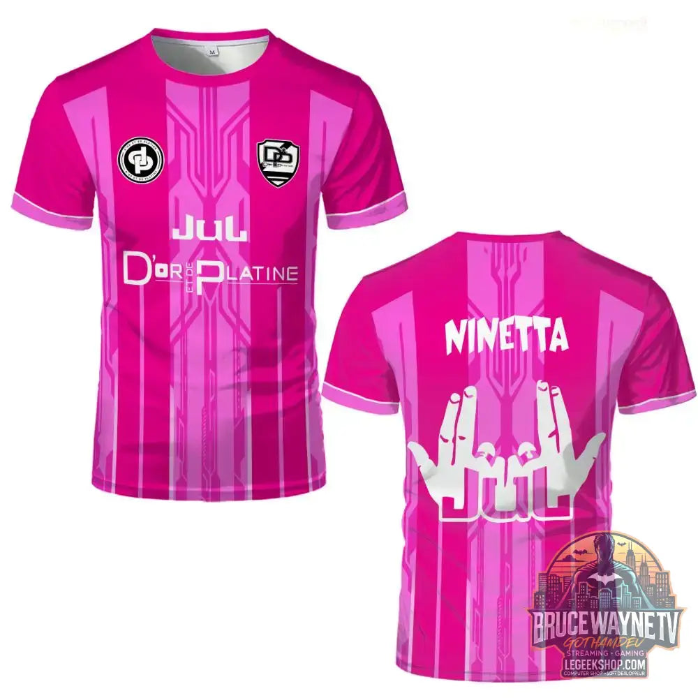 Maillot Jul & Toto Ninetta – T-Shirt Juldtp Rappeur Français Respirant - TTwd007192LJ / S - T-Shirt