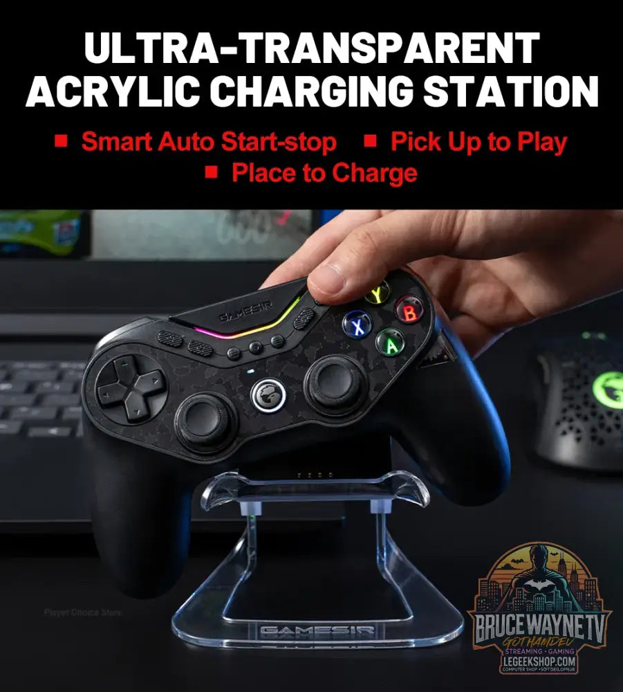 Manette de jeu GameSir Tarantula Pro pour PC Nintendo Switch 2 Android iOS avec joysticks TMR Hall NFC et gyroscope 6