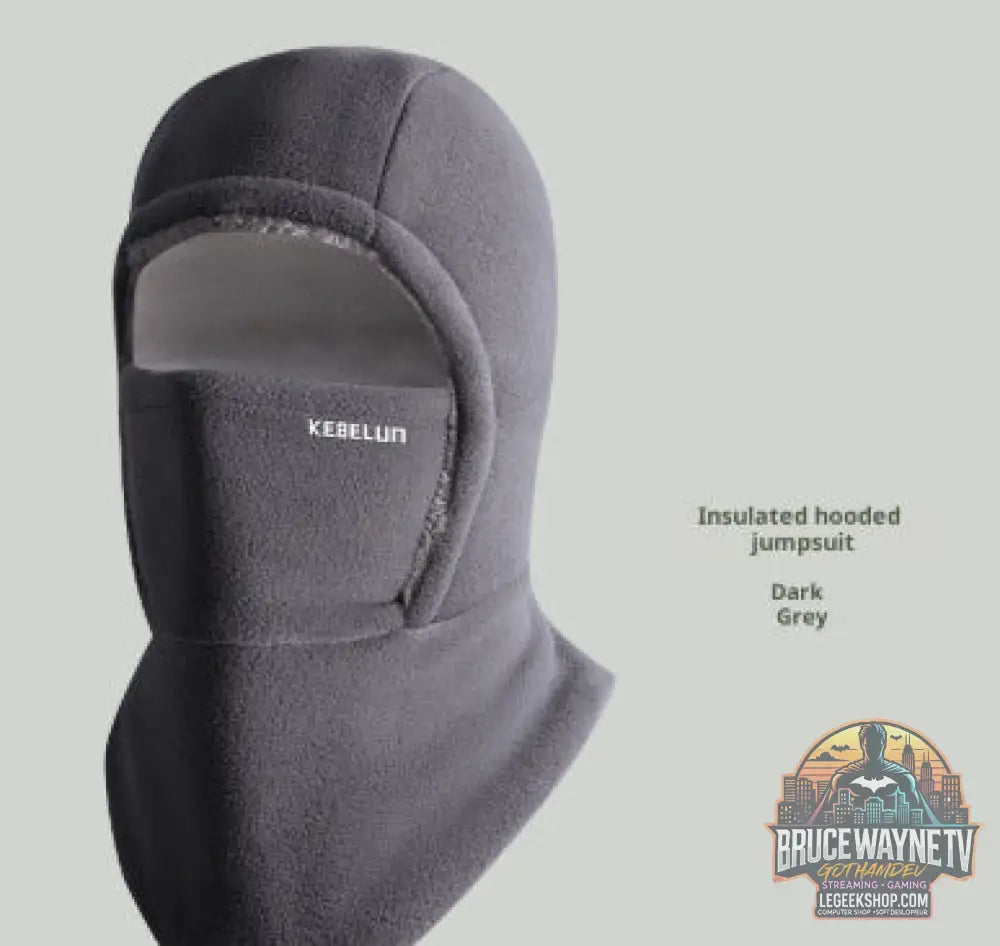 Masque Cagoule Polaire Coupe-Vent Moto Vélo Hiver - Dark Gray / Average Size - Accessoire Outdoor