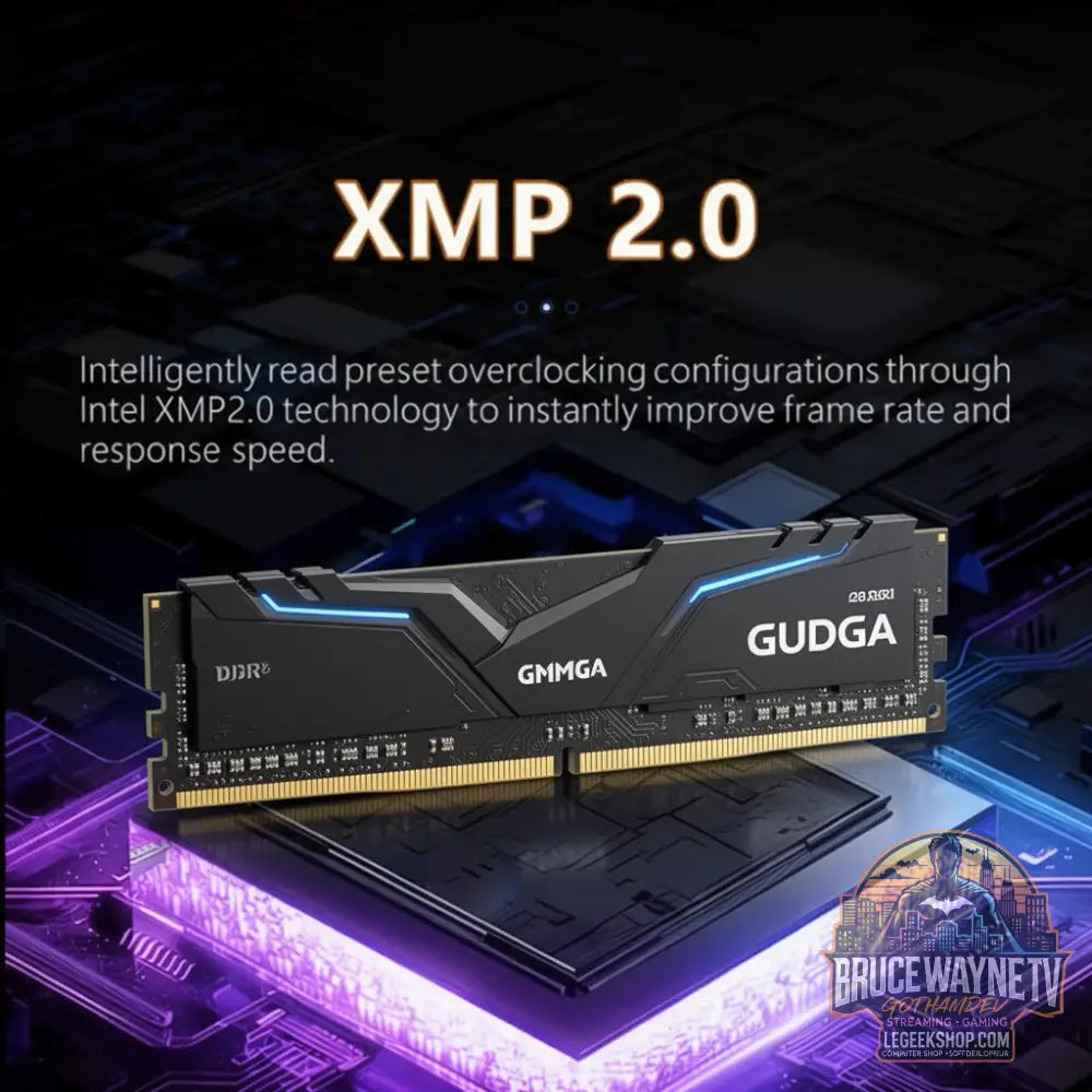 Mémoire GUDGA DDR4 16 Go 8 Go 32 Go 2666 MHz… — produit geek, vue 4, LeGeekShop
