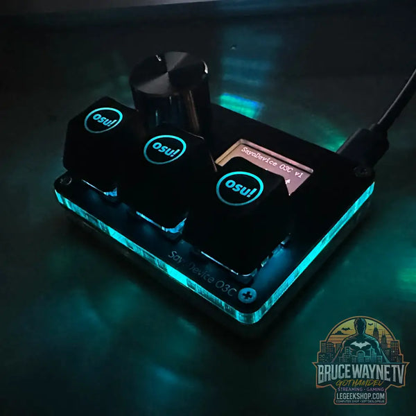 Mini Clavier Mécanique BTXETUEL SayoDevice OSU O3C – Switchs Magnétiques Roses | Écran IPS & Ultra-Vitesse - Clavier