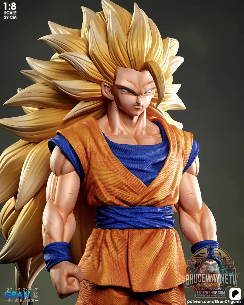 Modèle 3D Goku SSJ3 Fichier STL Impression 3D Dragon Ball - Modèle 3D STL