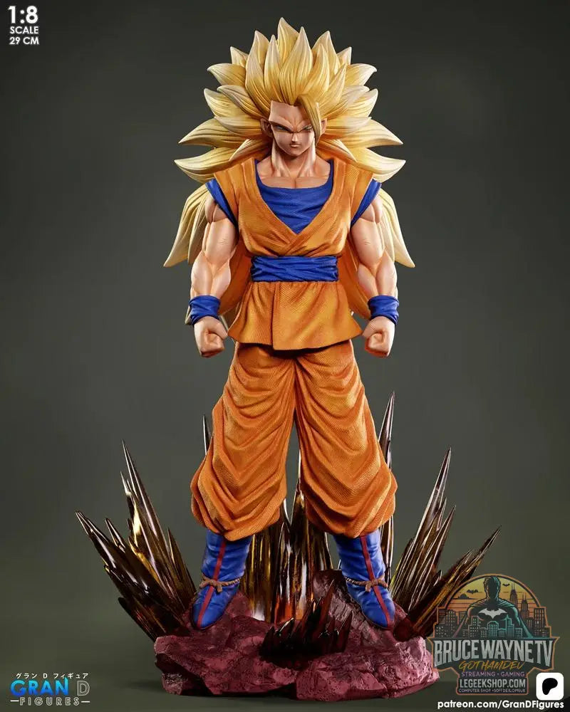 Modèle 3D Goku SSJ3 Fichier STL Impression 3D Dragon Ball - Modèle 3D STL