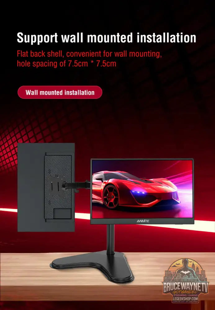 Moniteur Portable 14 pouces ANMITE - Tactile 1920x1200 100% sRGB HDR10 - Moniteur Portable