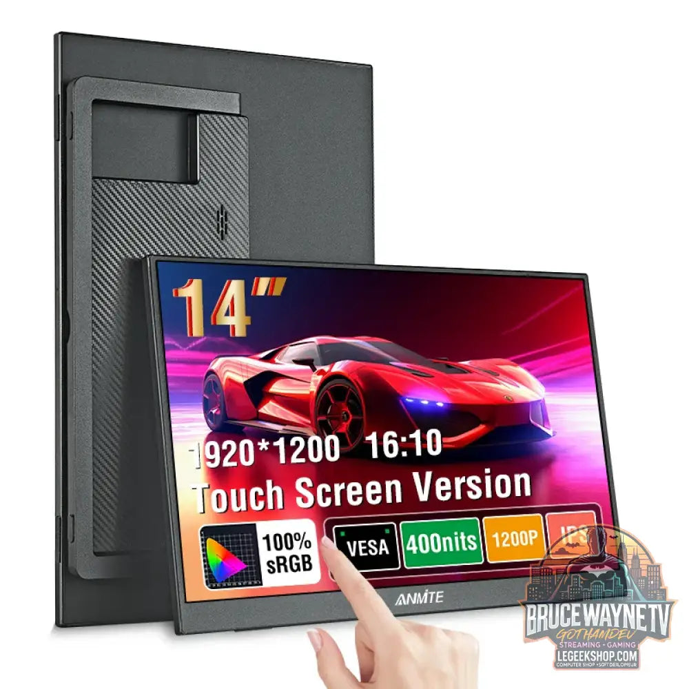 Moniteur Portable 14 pouces ANMITE - Tactile 1920x1200 100% sRGB HDR10 - Touch Screen Version / China Mainland