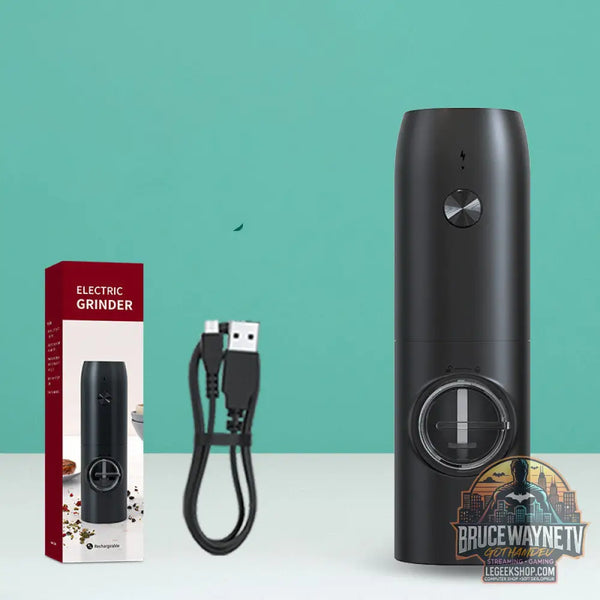 Moulin à Sel et Poivre Électrique Inox Rechargeable - Moulin Électrique