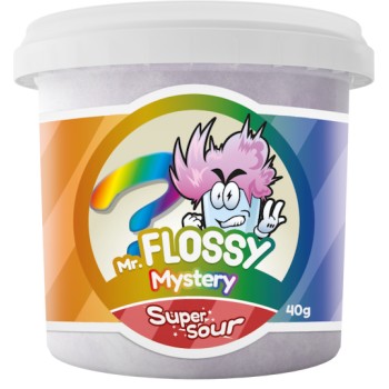 Mr Flossy Barbe à papa Acidulée Mystery 40 Gr x 12