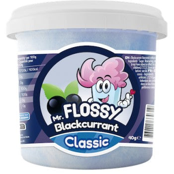 Mr Flossy Barbe à papa Classic Cassis 40 Gr x 12