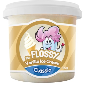 Mr Flossy Barbe à papa Classic Glace Vanille 40 Gr x 12