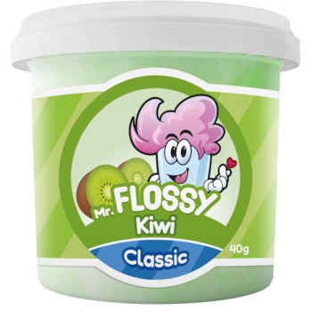 Mr Flossy Barbe à papa Classic Kiwi 40 Gr x 12