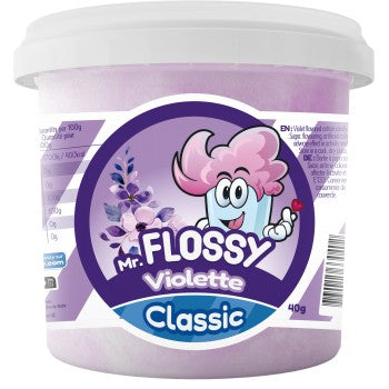 Mr Flossy Barbe à papa Classic Violet 40 Gr x 12