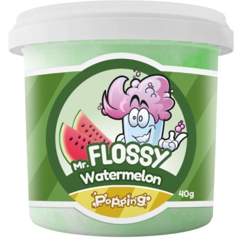 Mr Flossy Barbe à papa Pétillante Pastèque 40 Gr x 12