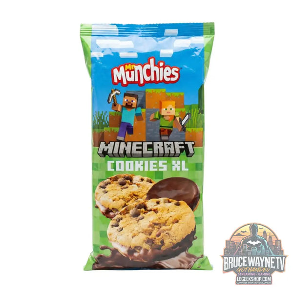 Mr. Munchies Minecraft cookies XL biscuits aux pépites de chocolat et enrobage de chocolat de 140 g (lot de 16)