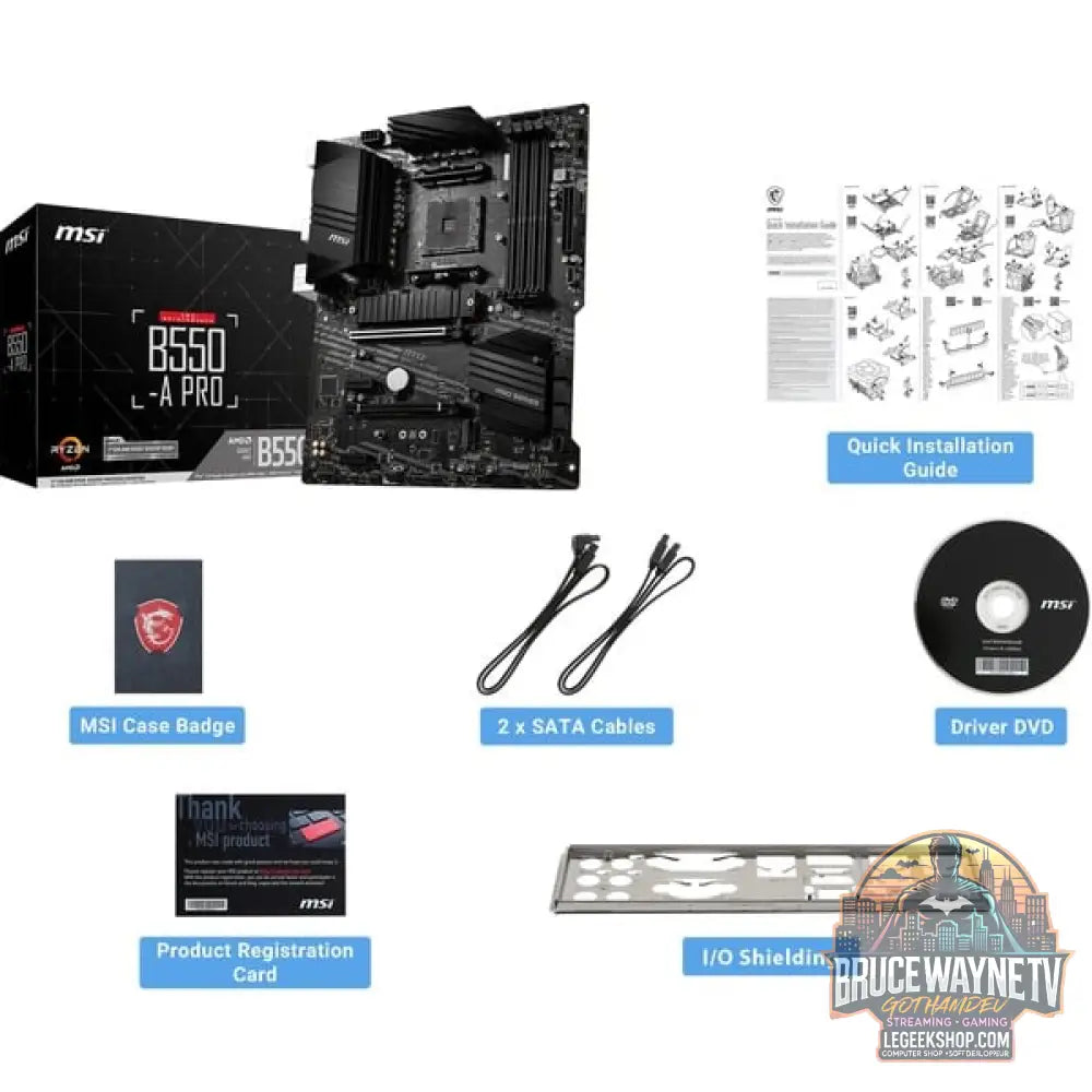 MSI B550-A PRO, carte mère - MSI - vue 12
