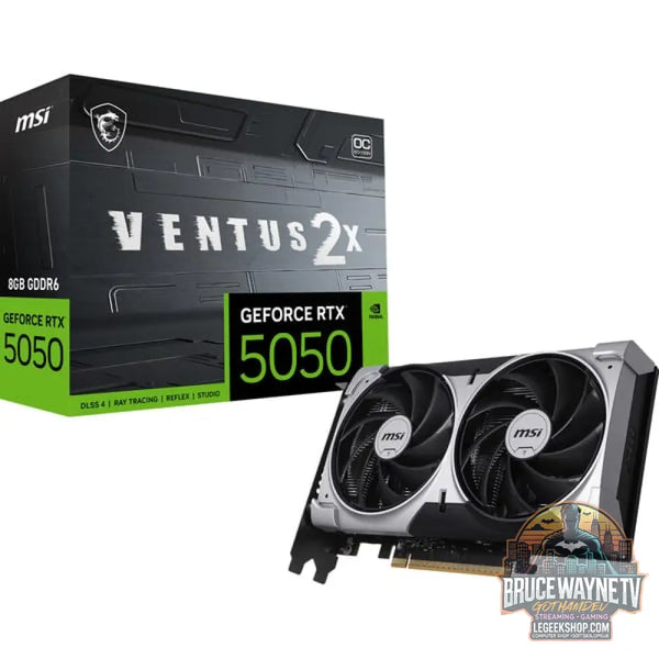 MSI GeForce RTX 5050 8G VENTUS 2X OC, carte graphique DLSS 4, 3x DisplayPort, 1x HDMI 2.1 - MSI