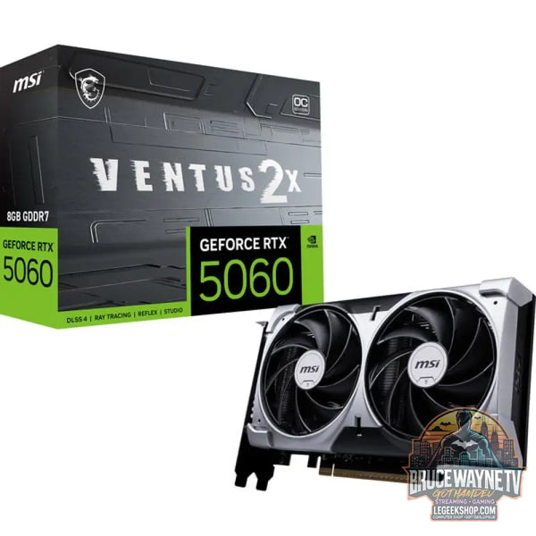 MSI GeForce RTX 5060 VENTUS 2X OC 8G, carte graphique DLSS 4, 3x DisplayPort, 1x HDMI 2.1 - MSI