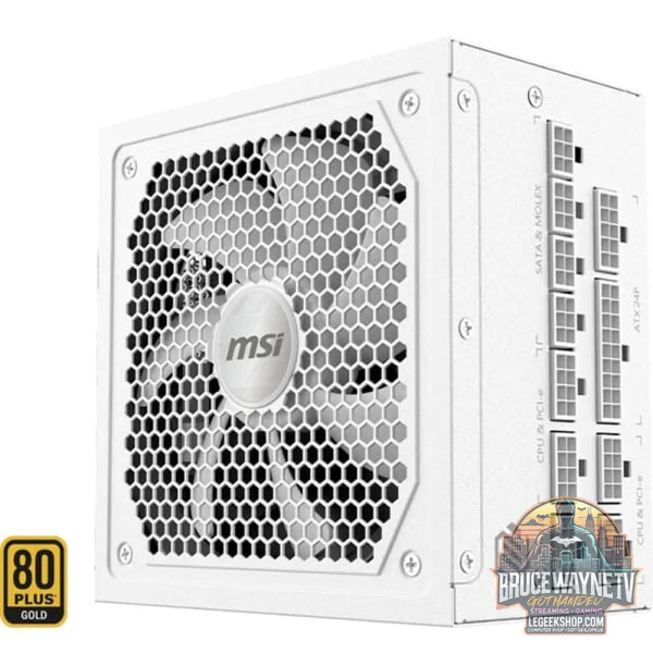 MSI MAG A1000GL PCIE5 WHITE, alimentation PC - MSI
