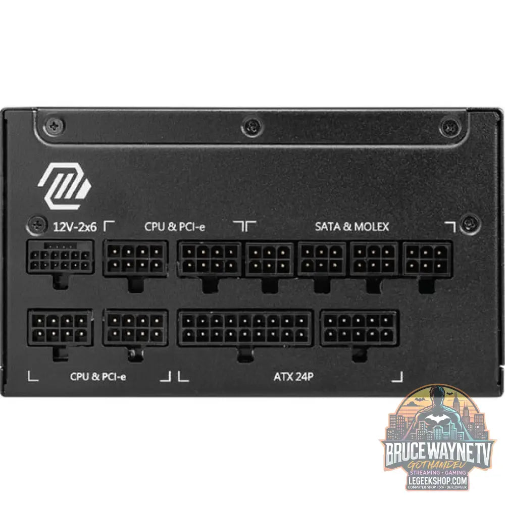 MSI MAG A1250GL, alimentation PC - MSI - vue 3