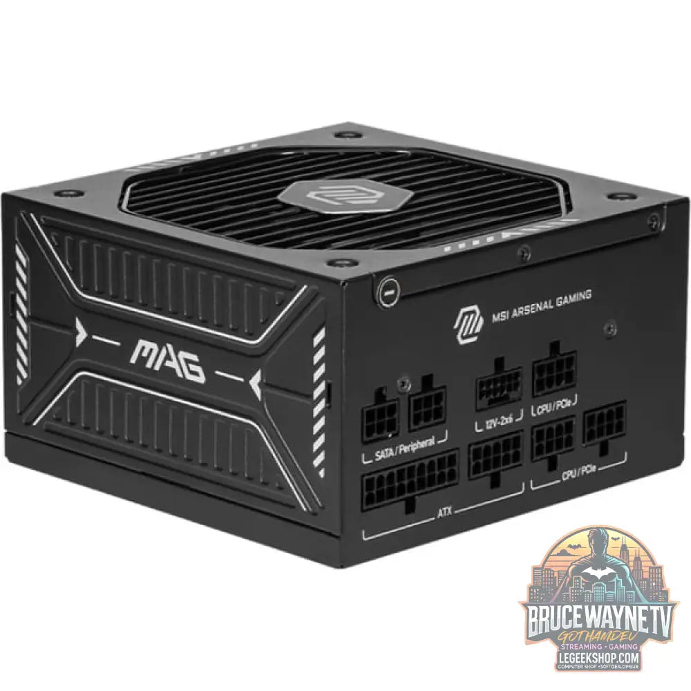 MSI MAG A750GLS PCIE5, alimentation PC - MSI - vue 2