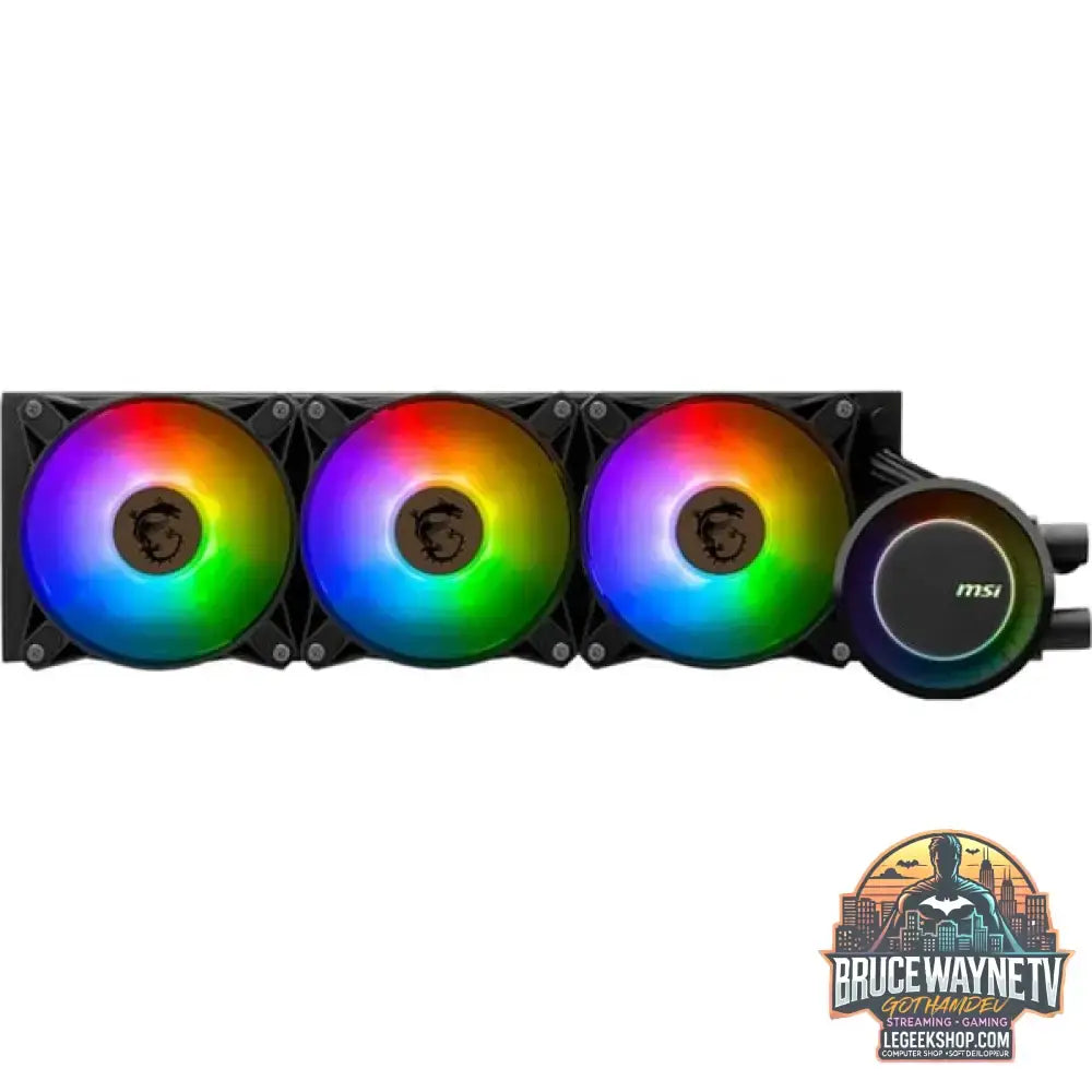 MSI MAG CORELIQUID E360 360mm, Wasserkühlung schwarz - MSI - vue 3