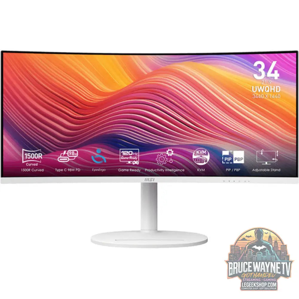 MSI Modern MD342CQPWDE 34" QHD/WQHD VA 120 Hz - MSI - vue 2