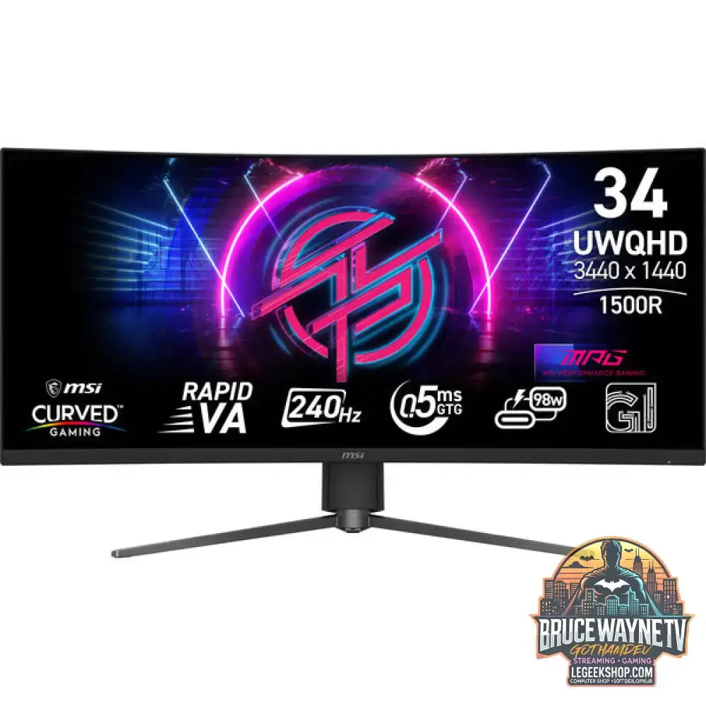 MSI MPG 346CQRFDE X24 34" QHD/WQHD VA 240 Hz - MSI - vue 2