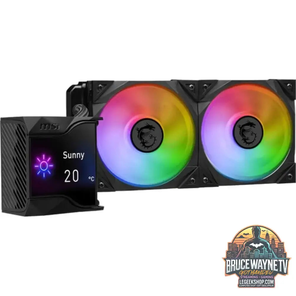MSI MPG CoreLiquid D240, Wasserkühlung schwarz - MSI - vue 2