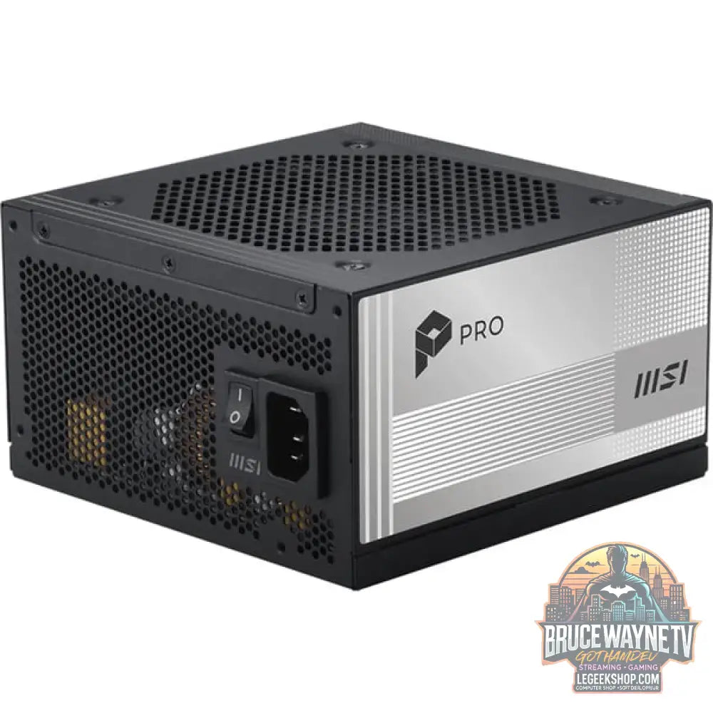 MSI PRO A1000PL PCIE5 1000W, alimentation PC - MSI - vue 3