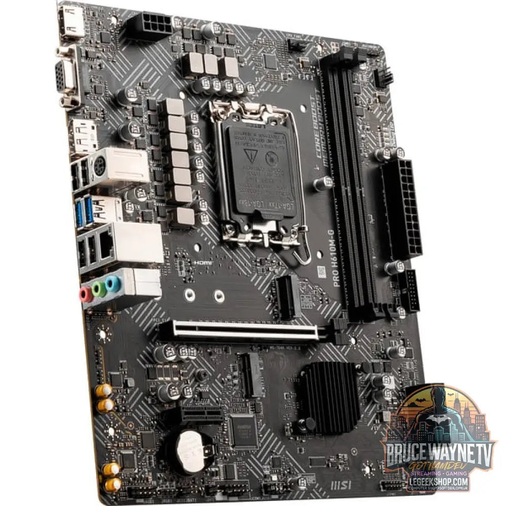 MSI PRO H610M-G, carte mère - MSI - vue 3