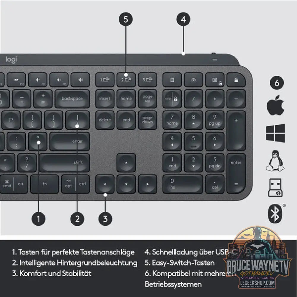 MX Keys for Business - Logitech - vue 6