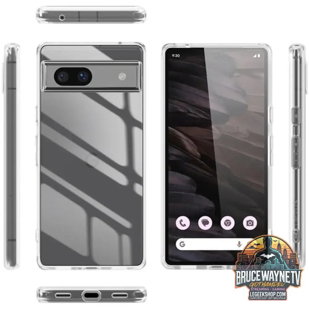 Nevox StyleShell SHOCKFLEX, Handyhülle transparent, Google Pixel 8A - Feature: Aussparung für Kamera - vue 5