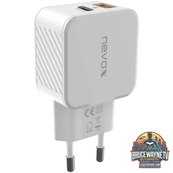Nevox USB PD TYPE C + QC3.0 / PPS, Ladegerät weiß, 30 Watt - Nevox