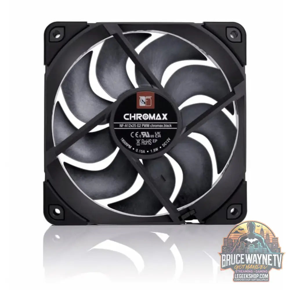 Noctua NF-A12x25 G2 PWM chromax.black, Gehäuselüfter - Noctua - vue 2