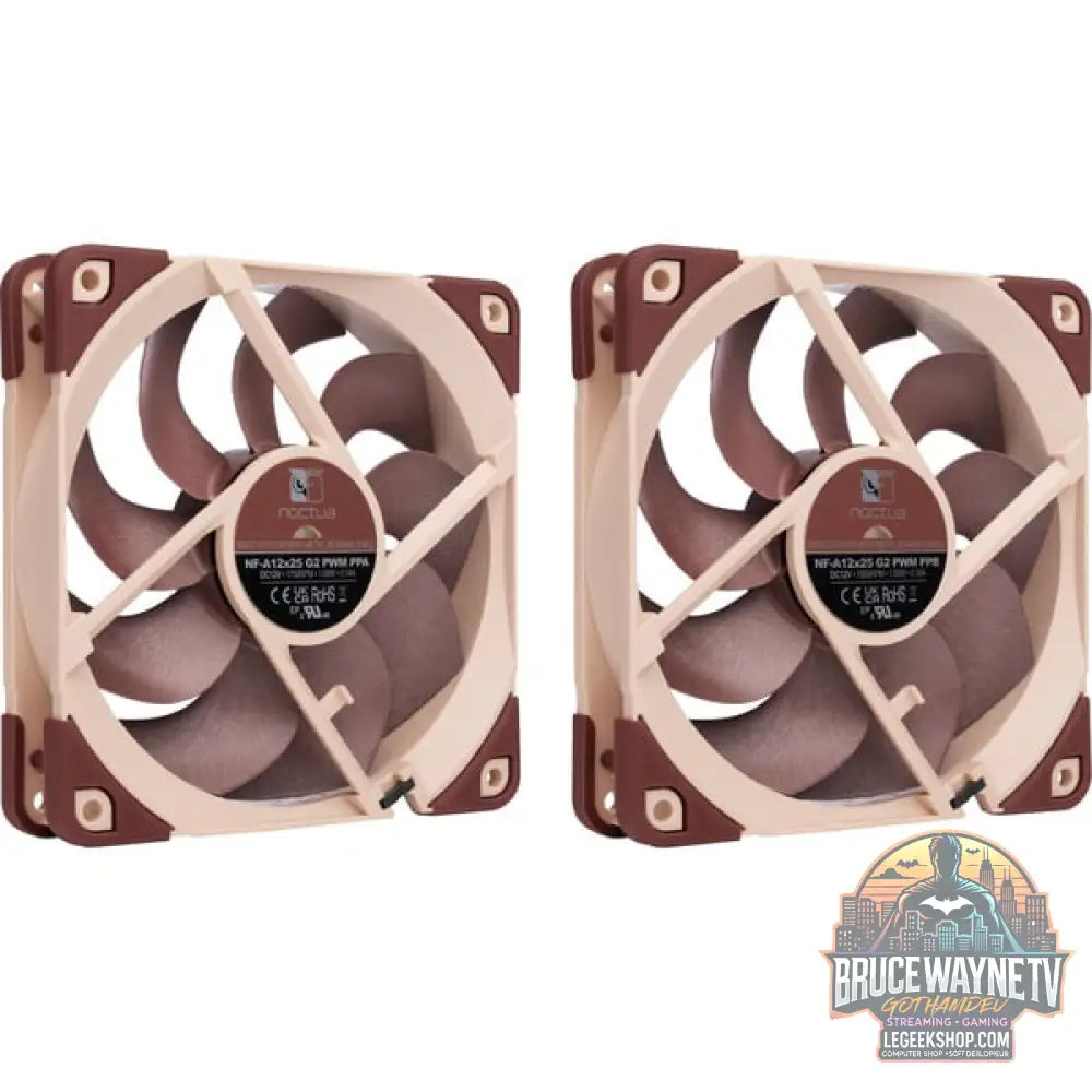 Noctua NF-A12x25 G2 PWM Sx2-PP, Gehäuselüfter - Noctua - vue 2