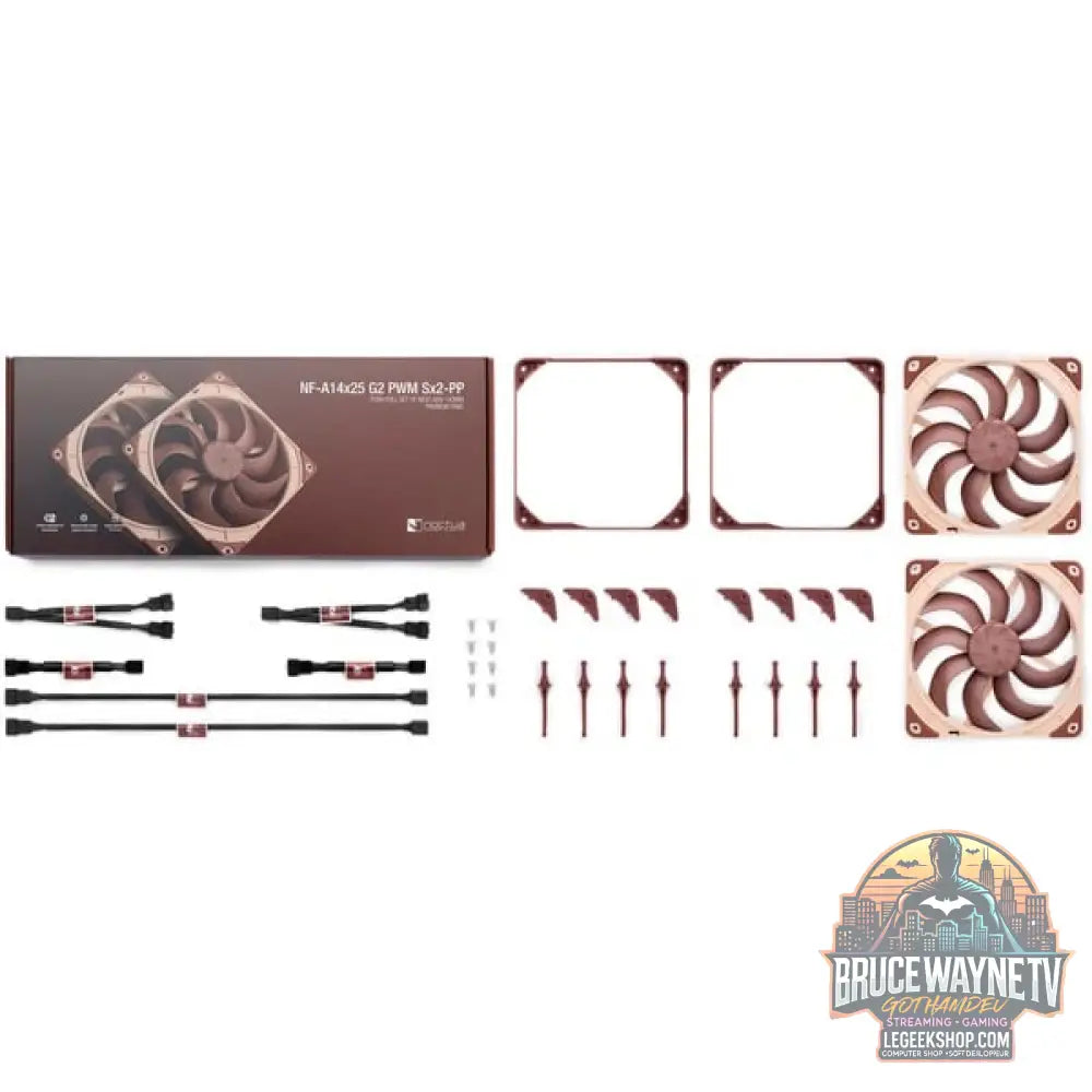 Noctua NF-A14x25 G2 PWM Sx2-PP, Gehäuselüfter - Noctua - vue 4