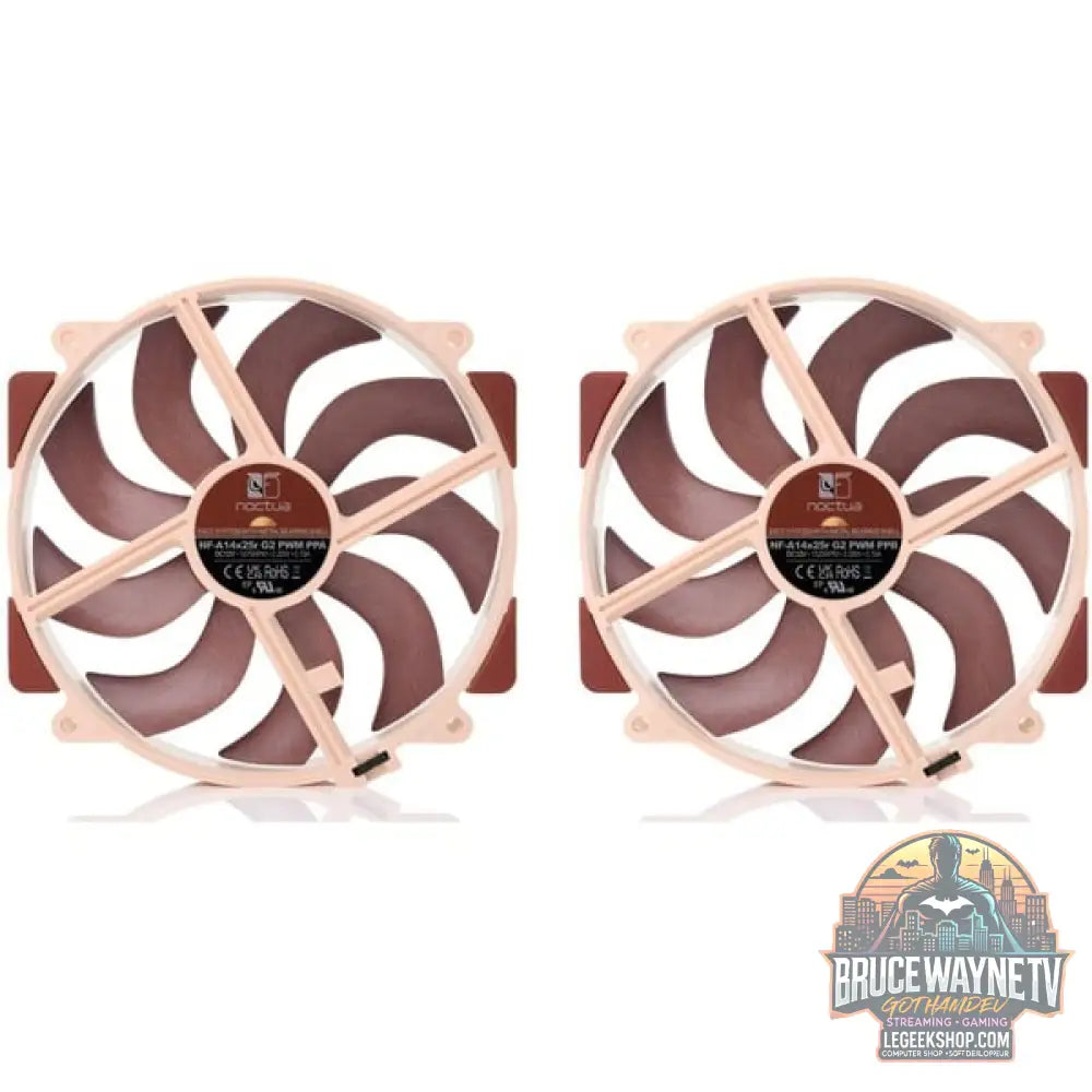 Noctua NF-A14x25r G2 PWM Sx2-PP, Gehäuselüfter - Noctua - vue 3