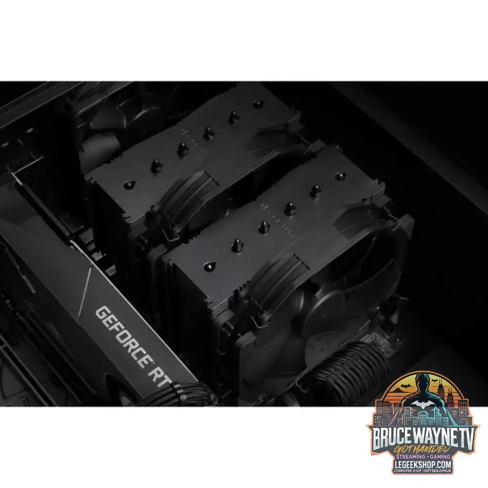 Noctua NH-D15 chromax.black, CPU-Kühler schwarz, 140 mm - Noctua - vue 4