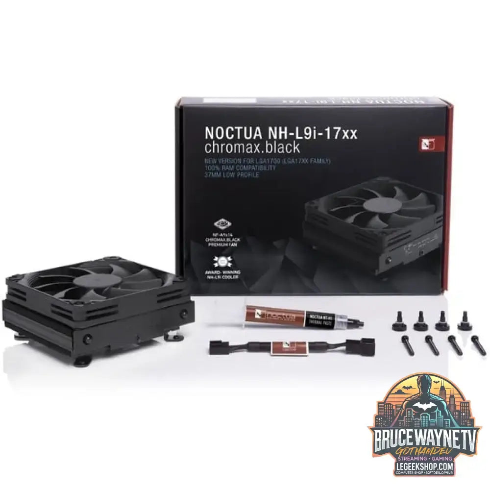 Noctua NH-L9i-17xx chromax.black, CPU-Kühler schwarz, 92 mm - Noctua - vue 4