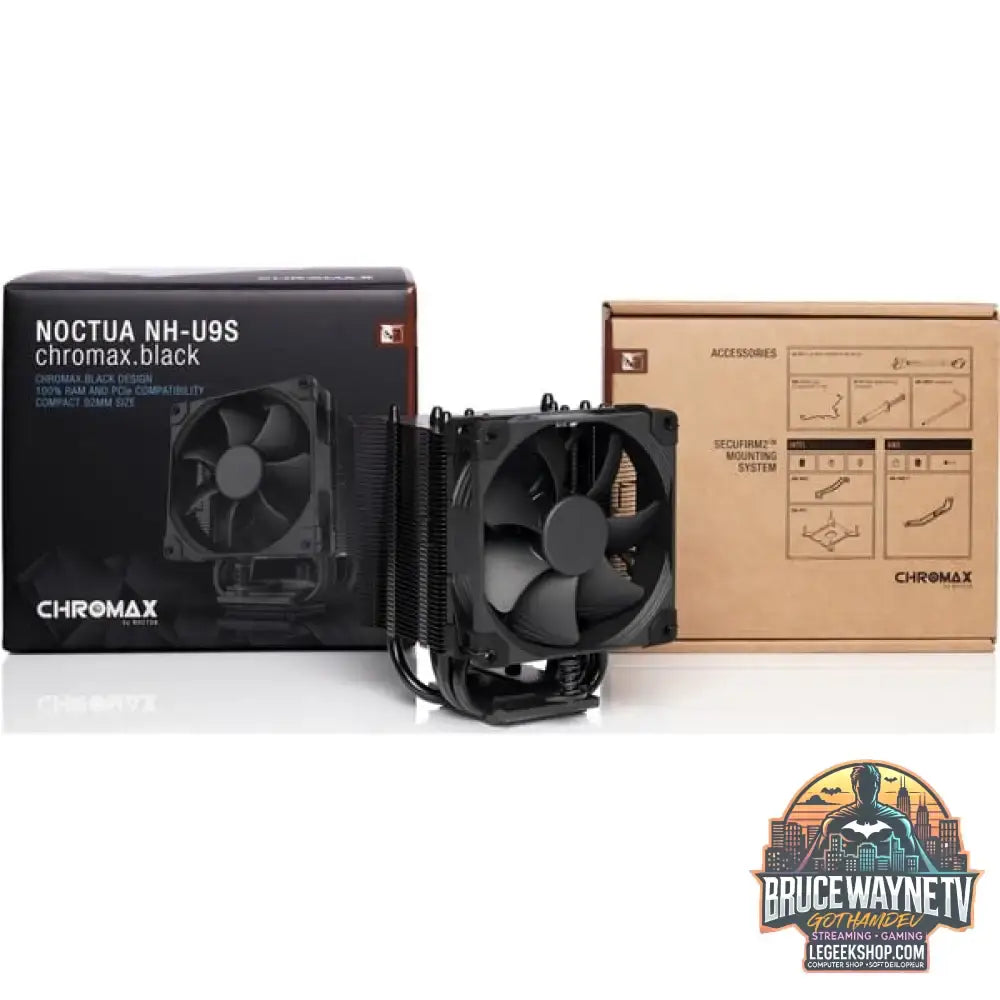 Noctua NH-U9S chromax.black, CPU-Kühler schwarz, 92 mm - Noctua - vue 4