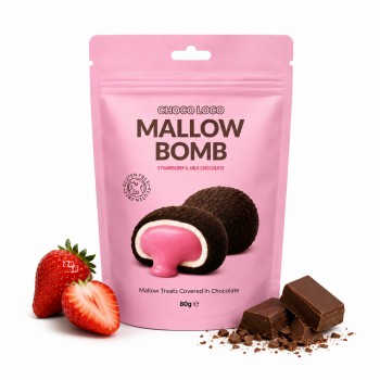 NOLOVE Bliss Mallow Bomb Strawberry & Cacao 100 Gr x 24