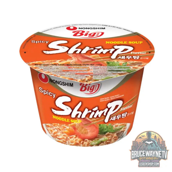 Nouilles Nongshim Big Bowl au goût de crevettes 115 g (lot de 16) - Snacks & boissons importés