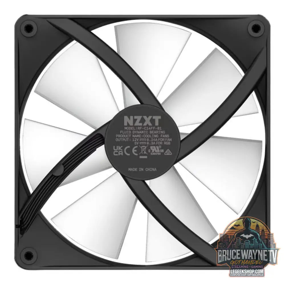 NZXT F140 RGB Core Single 140x140x26, Gehäuselüfter - NZXT - vue 4