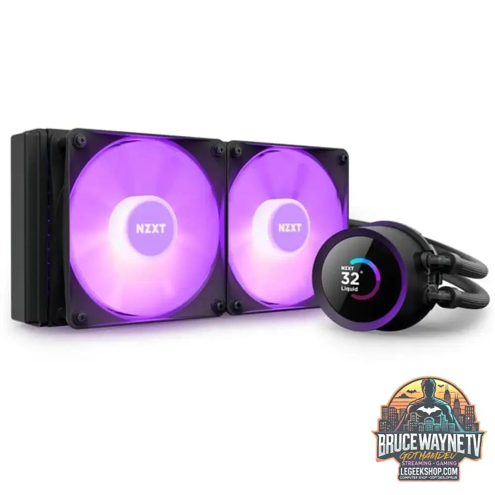 NZXT Kraken 240 RGB 240mm, Wasserkühlung schwarz - NZXT - vue 2
