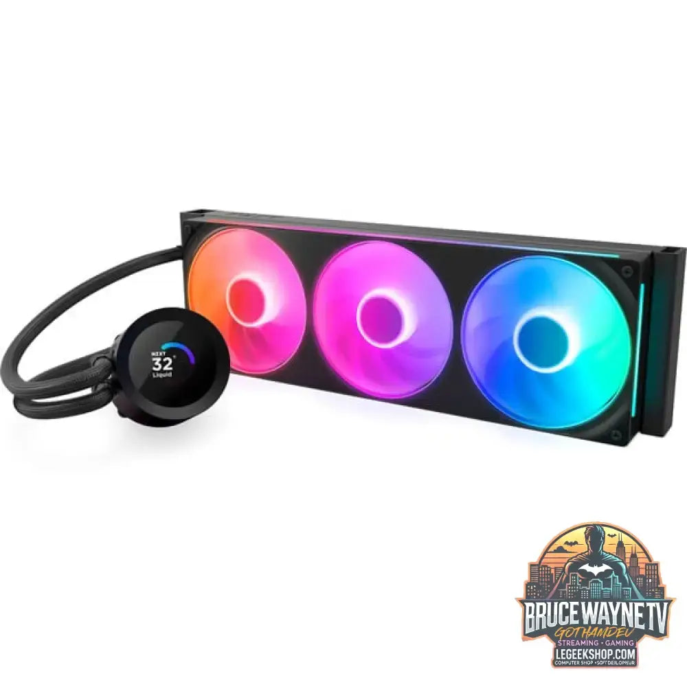 NZXT Kraken Plus RGB 360, Wasserkühlung schwarz - NZXT - vue 3