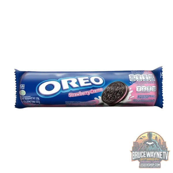 Oreo Strawberry Creme biscuits à la crème goût fraise de 105 g (lot de 24) - Snacks & boissons importés