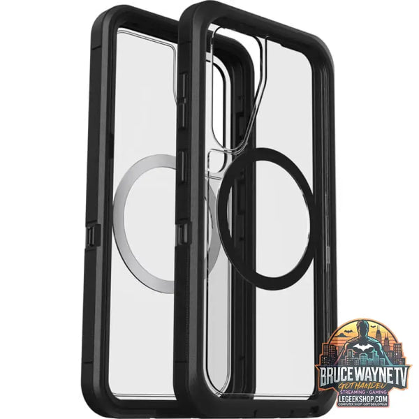 Otterbox Defender XT, Handyhülle transparent/schwarz, Samsung Galaxy S25, mit Magneten - Otterbox